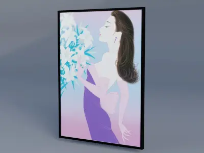 Photo Frame Low-poly 3D model