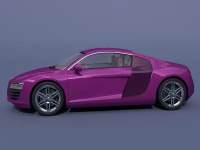 Audi R8 3D model 21