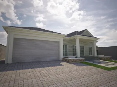 Suburban villa  Free 3D model