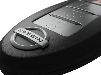 Car Key Nissan Low-poly 3D model