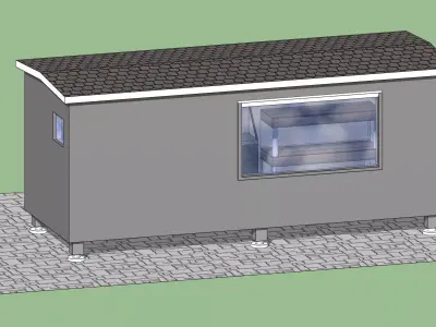 Container 3D model 3