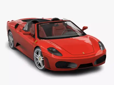 Ferrari F430 Spyder Low-poly 3D model