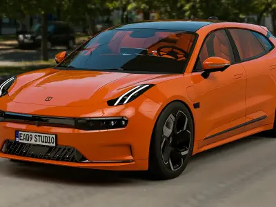 2023 Geely ZEEKR 001  3D model