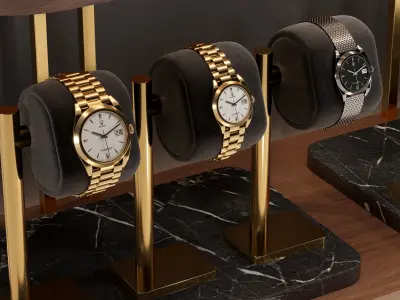 Luxury Watch Display 04 3D model