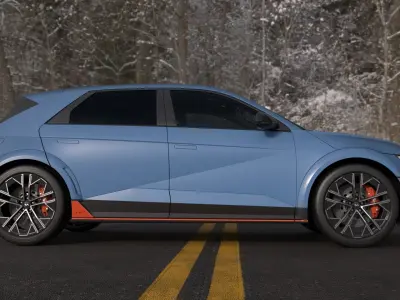 Ioniq5 N Line-highres-Rigged- Unreal redshift vray 3D model