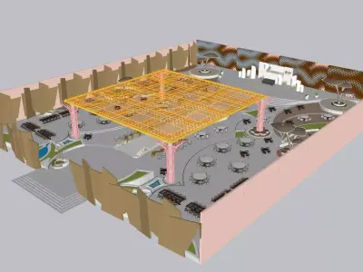 Wedding Hall 3D Model  SketchUp 2025 3D model