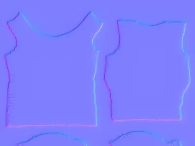 Summer top PBR 4k Low-poly 3D model