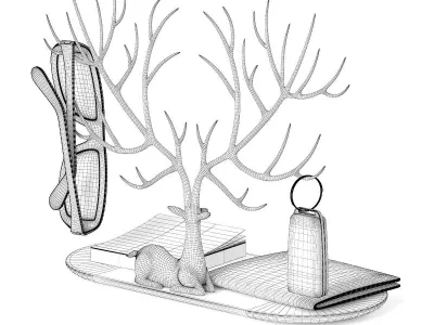 Deer Shaped Hanger 3D model
