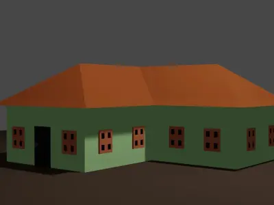 3D home  arts simple Low-poly 3D model