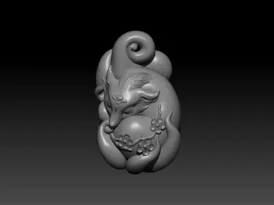 Fox Face 3D Print Model 3D print model