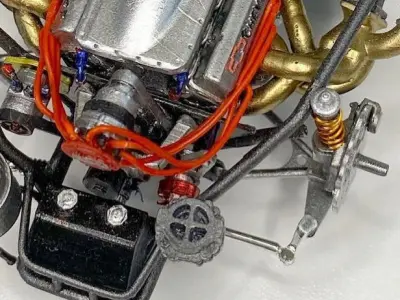 Clear View oil filter Drag Racing 3 piece 3D print model