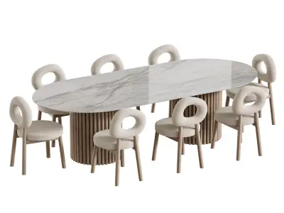 Dining table BREMEN 3D model