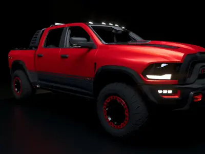 2021 Dodge RAM TRX 3D Model 3D model