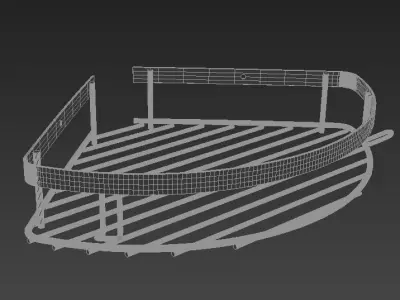 Hotel 22x22 Rustproof Single 3D model