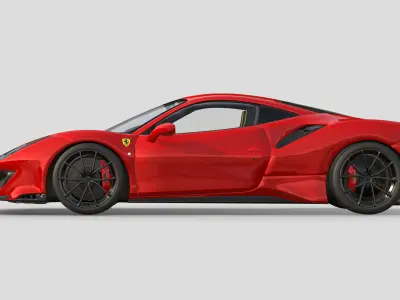 Ferrari 488 Pista 3D model