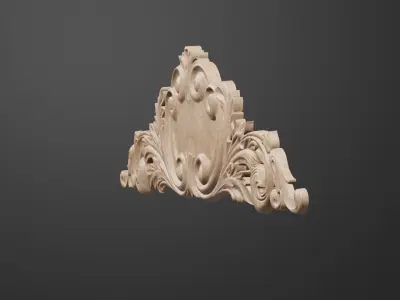 Flower Decarative for wood carving 3D print model