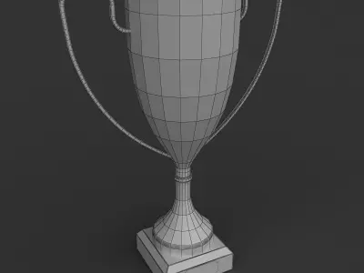 Trophy gold cup 3D model