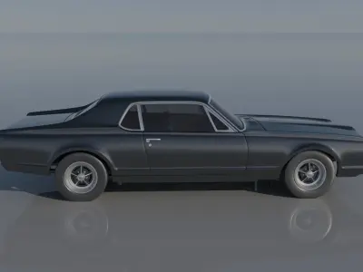 Mercury Cougar 1967  3D print model