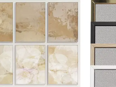 6 Abstract Frames Set 001 3D model