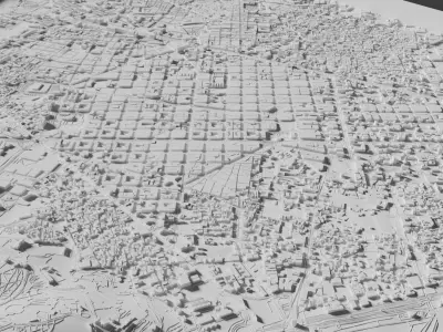BARCELONA city 3D print model