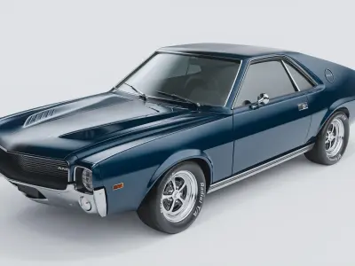 1968 AMC AMX 3D model