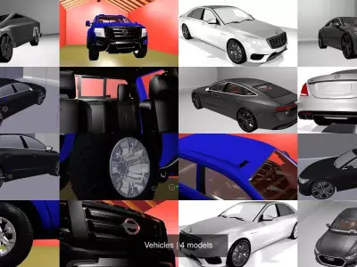 Vehicles 3D Model Pack