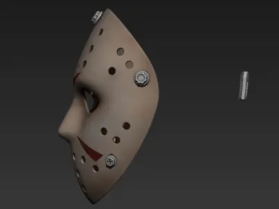  jason voorhees life scale Hockey  mask  printable high model 3D print model
