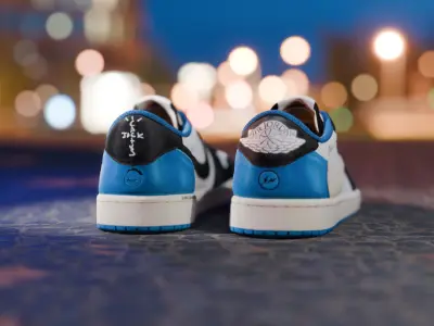 Travis Scott x Fragment Jordan 1 Low 3D model