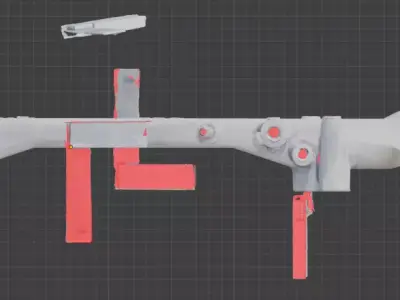 Subaru EJ25Engine Coolant Crossover 14050AA300 3D model