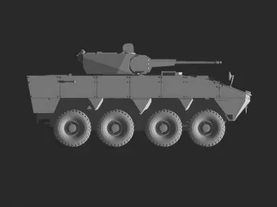 Patria amv 8x8 Croatia 3D print model