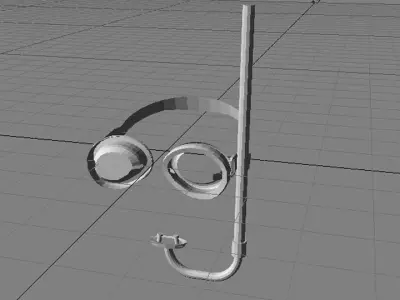 Scuba Diver Mask Type 4 3D model