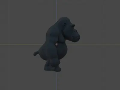 Gorilla Free low-poly 3D model Low-poly 3D model