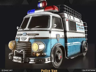 Police Van  3D model