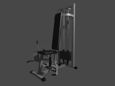 gym trainer Low-poly 3D model