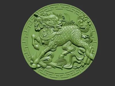 Kirin chinese dragon 3D print model