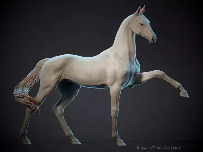 Akhal-Teke walking - 3D Sculpting 3D print model
