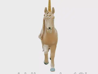 Majestic Unicorn Fantasy Creature Model Low-poly 3D model