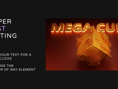 Geometry node Blender 3D animation template 3D model