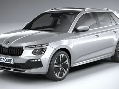 Skoda Kamiq 2024 3D model