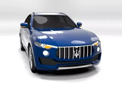 MASERATI LEVANTE LOWPOLY Low-poly 3D model