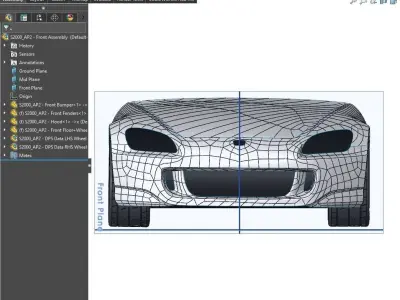 S2000 AP2 Front Assembly Exterior Surfaces - 3D Laser-Scanned 3D model