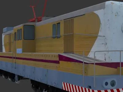 VL26 Electric locomotive Low-poly 3D model