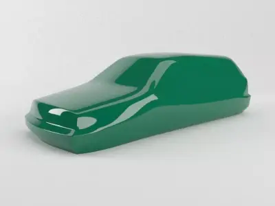 The silhouette of the car 1998 Volkswagen GTi VR6 MkIII 3D print model