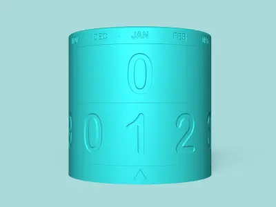 Calendar Vase - Spinning - Plant Pot - Home Decor 3D print model