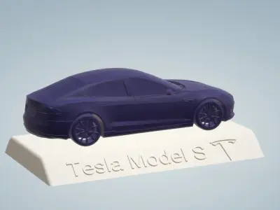 TESLA MODEL S CAR  3D PRINTING STL FILE 3D print model