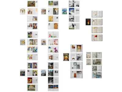 Books Set 6 book 3D model