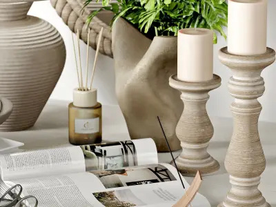 decorative set35 3D model purchase