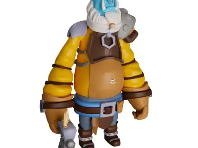 Godzilla world of warcraft action figure 3D model