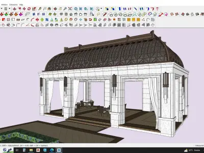 Outdoor pavilion 3d model 3D model