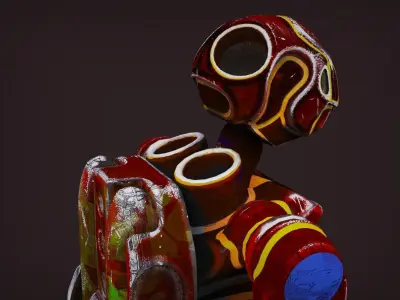 ROBOT L99 PBR GAME READY 3D model